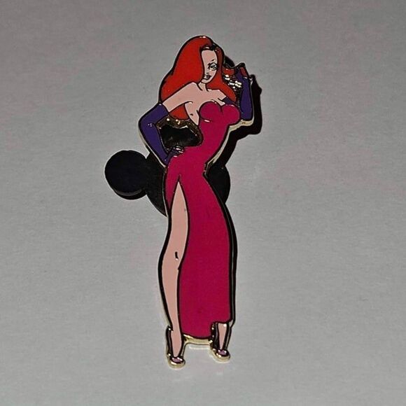 Disney Pin Jessica Rabbit Twirling Hair with Hand on Hip 2003 21984 Sexy Dress - Picture 4 of 12